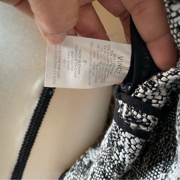 Vince open front drape boucle sweater cardigan blazer jacket size 2 - Picture 4 of 6